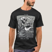 Death Tarot Card Tarot Card XIII 13 Skeleton Snake T-Shirt (Vorderseite)