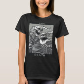 Death Tarot Card Tarot Card XIII 13 Skeleton Snake T-Shirt (Vorderseite)
