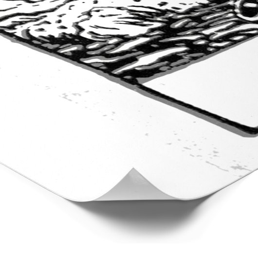 Death Tarot Card Wall Art Poster (Ecke)