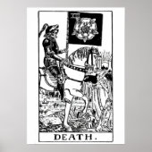 Death Tarot Card Wall Art Poster (Vorne)