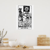 Death Tarot Card Wall Art Poster (Küche)