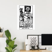 Death Tarot Card Wall Art Poster (Heimbüro)
