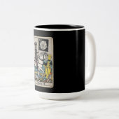 Death Tarot Zweifarbige Tasse (VorderseiteRechts)