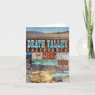 Death Valley, CA: 282' Untersee-Niveau - Notecard Karte