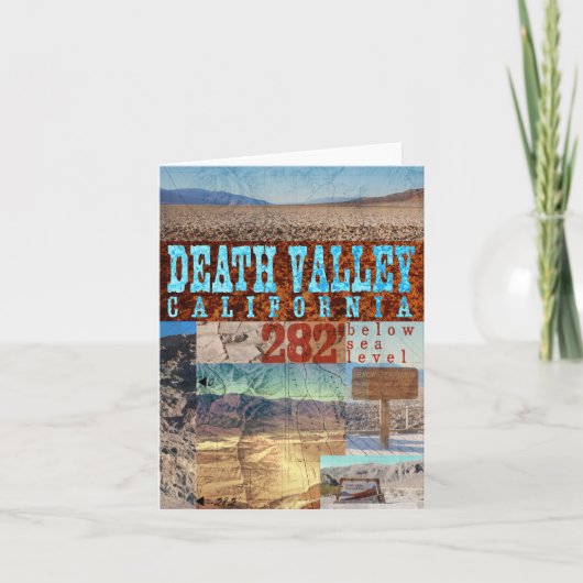 Death Valley, CA: 282' Unterseestand - Notecard Karte (Vorderseite)