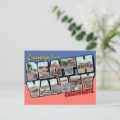 Death Valley California Grosser Brief Postkarte (Stehend Vorderseite)