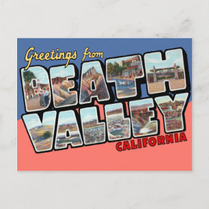 Death Valley California Grosser Brief Postkarte