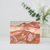 Death Valley California Mountains Wüste Landschaft Postkarte (Stehend Vorderseite)