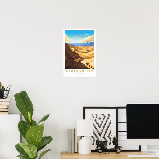 Death Valley California Travel Print Poster (Heimbüro)
