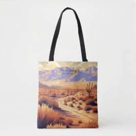 Death Valley California Vintag Illustration Tasche