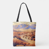 Death Valley California Vintag Illustration Tasche (Rückseite)