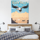 Death Valley Cartoon Vintage Reiseplakat Leinwanddruck (Insitu (Schlafzimmer))