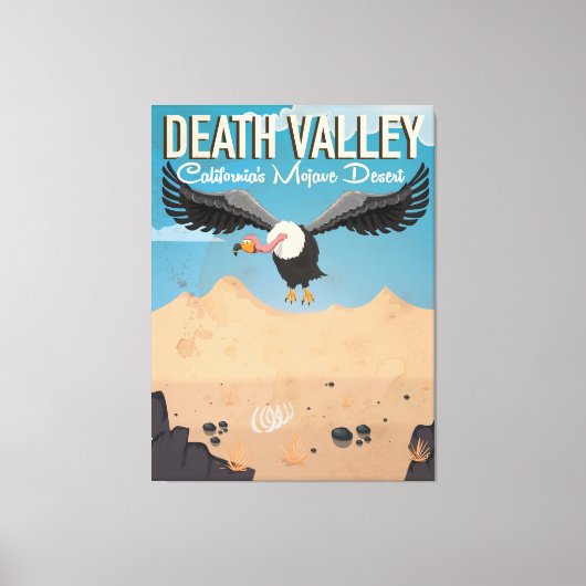 Death Valley Cartoon Vintage Reiseplakat Leinwanddruck (Vorderseite)