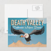 Death Valley Cartoon Vintage Reiseplakat Postkarte (Vorne/Hinten)