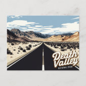 Death Valley Highway Desert Art Postkarte (Vorderseite)