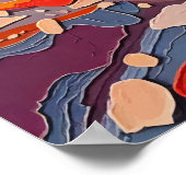 Death Valley - Milchstraße über die Dünen Poster (Ecke)