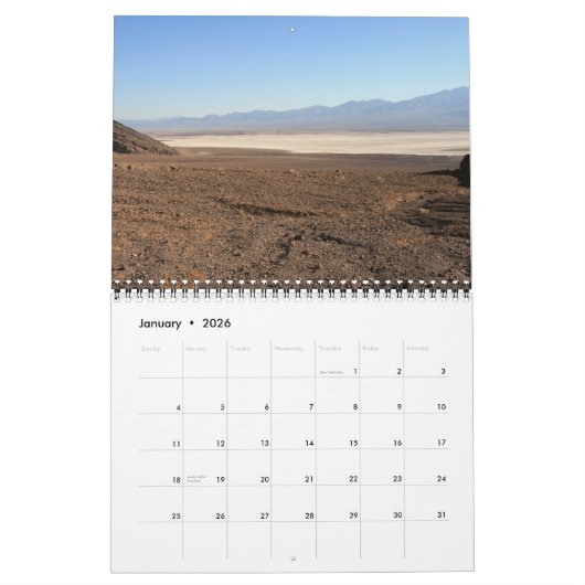 Death Valley N.P. Wall Kalender von J. Vater. (Jan 2026)