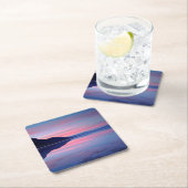 Death Valley National Park. Badwater im Morgengrau Rechteckiger Pappuntersetzer (Vor Ort)