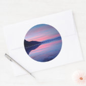 Death Valley National Park. Badwater im Morgengrau Runder Aufkleber (Umschlag)