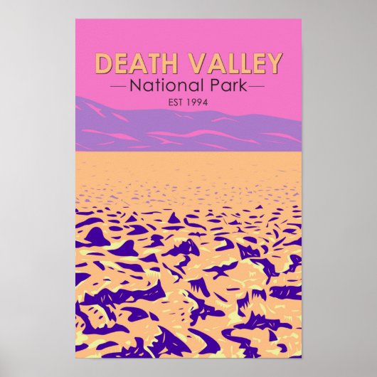 Death Valley National Park Devil's Golf Course Poster (Vorne)