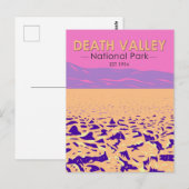 Death Valley National Park Devil's Golf Course Postkarte (Vorne/Hinten)