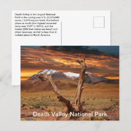 Death Valley National Park Fakten Postkarte