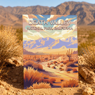 Death Valley National Park Kalifornien Vintage Postkarte