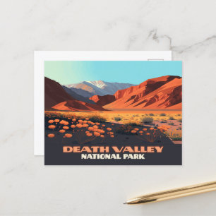 Death Valley National Park Kalifornische Mohnblume Postkarte