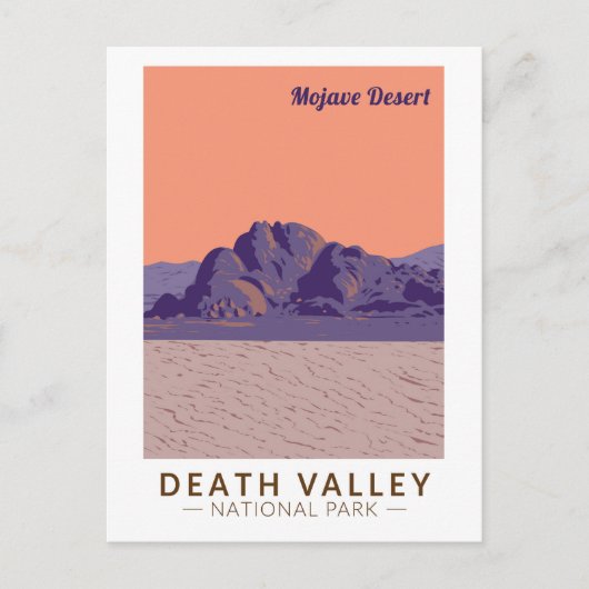 Death Valley National Park Mojave Wüste Travel Postkarte (Vorderseite)