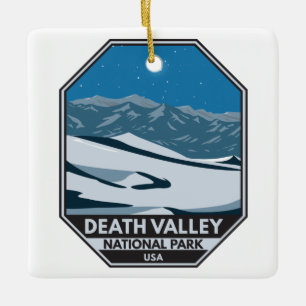 Death Valley National Park Night Sky Vintag  Keramikornament
