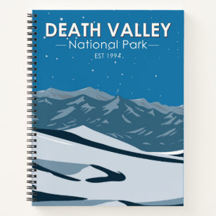 Death Valley National Park Night Sky Vintag Notizblock
