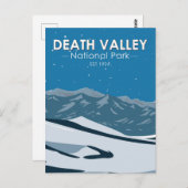 Death Valley National Park Night Sky Vintag Postkarte (Vorne/Hinten)