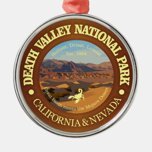 Death Valley National Park Ornament Aus Metall (Vorne)
