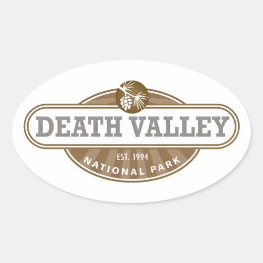 Death Valley National Park Ovaler Aufkleber (Vorderseite)