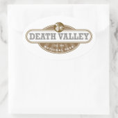 Death Valley National Park Ovaler Aufkleber (Tasche)