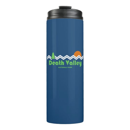 Death Valley National Park Retro Thermosbecher (Vorderseite)