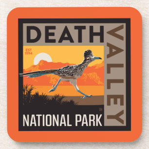 Death Valley National Park Roadrunner Getränkeuntersetzer