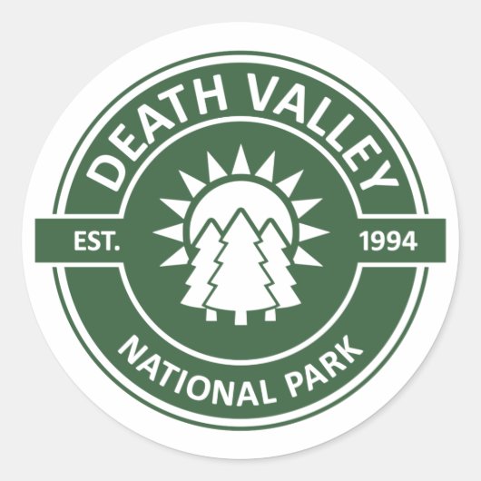 Death Valley National Park Runder Aufkleber (Vorderseite)