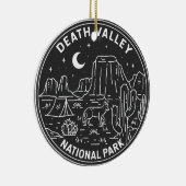 Death Valley National Park Sand Dunes Monoline Keramik Ornament (Rechts)