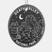 Death Valley National Park Sand Dunes Monoline Keramik Ornament (Links)