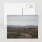 Death Valley National Park Travel Postkarte (Vorne/Hinten)