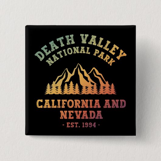 Death Valley National Park USA Gradient Button (Vorderseite)