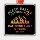 Death Valley National Park USA Gradient Ornament Aus Metall (Vorne)