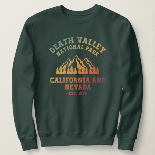 Death Valley National Park USA Gradient Sweatshirt (Design vorne)