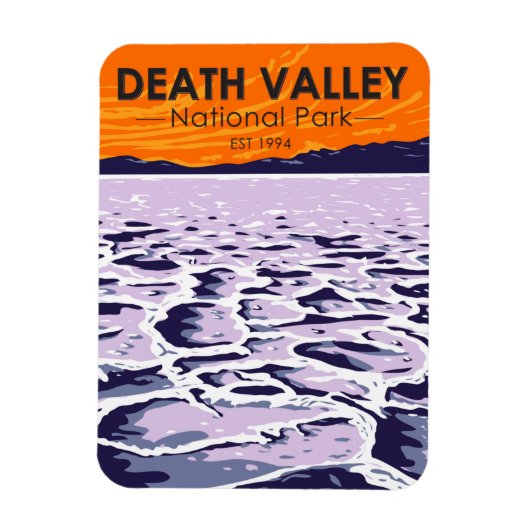 Death Valley National Park Vintag Magnet (Vertikal)