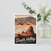 Death Valley National Park Vintag Postkarte (Stehend Vorderseite)