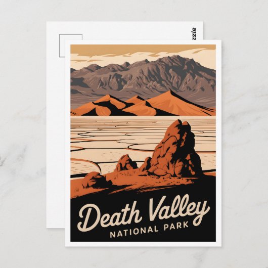 Death Valley National Park Vintag Postkarte (Vorne/Hinten)