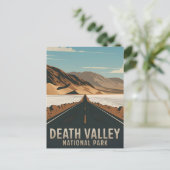 Death Valley National Park Vintag Postkarte (Stehend Vorderseite)