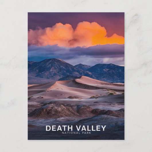 Death Valley National Park Vintag Postkarte (Vorderseite)