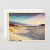 Death Valley National Park Vintag Postkarte (Vorne/Hinten)